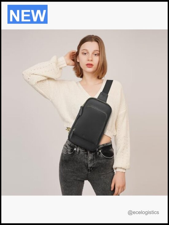 Vintage Leather Crossbody Sling Bag RFID Blocking Daypack Backpack main image 5